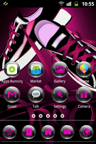 Pink Black Theme