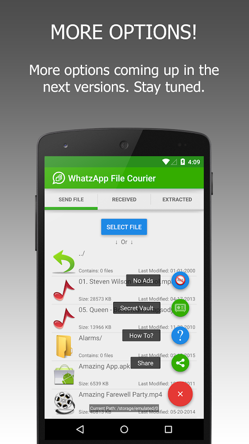    WFS: WA File Sender Pro- screenshot  