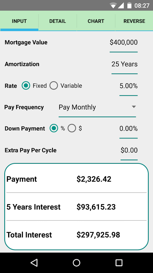Simple mortgage calculator android apps on google play
