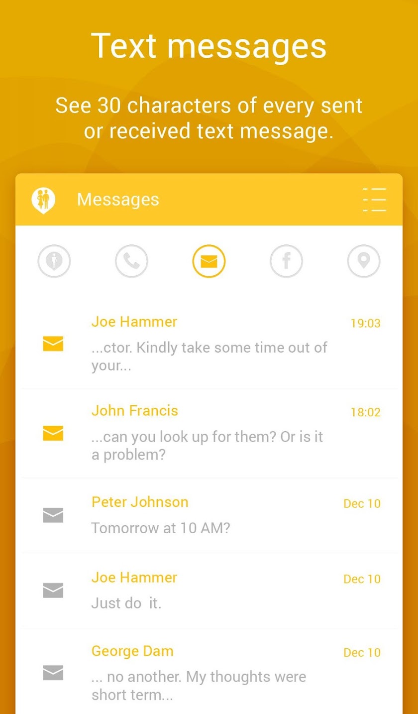 Couple Tracker - Phone monitor Screen 1