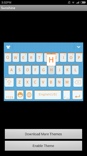 Sunshine Emoji Keyboard Theme