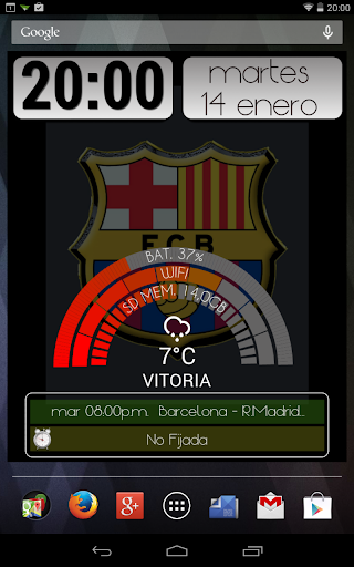 Zooper Widget Equipos Fútbol