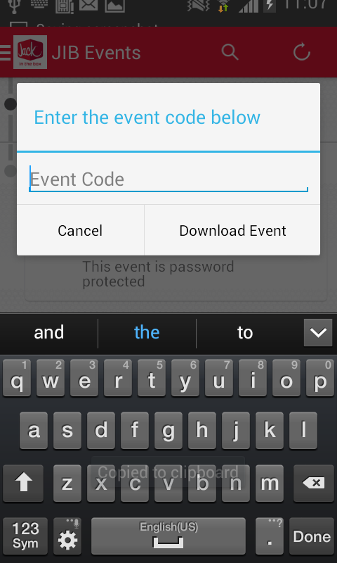 JIB Events Screen 3