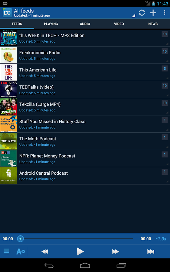 DoggCatcher Podcast Player - screenshot