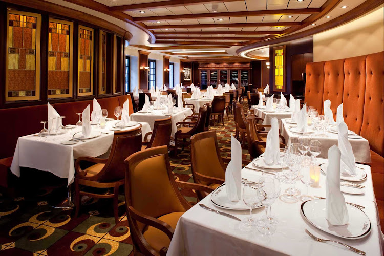 Head to Chops Grille on your Allure of the Seas sailing for a juicy steak dinner.