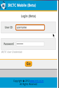 IRCTC Mobile Booking 2014