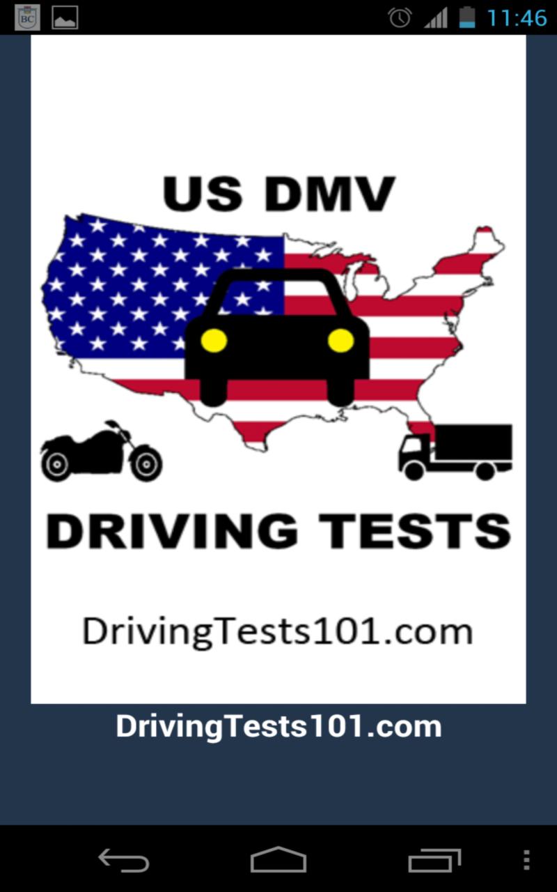 Android application US DMV Driving Tests screenshort