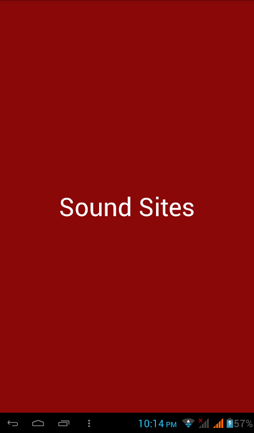 Android application Sound Sites screenshort