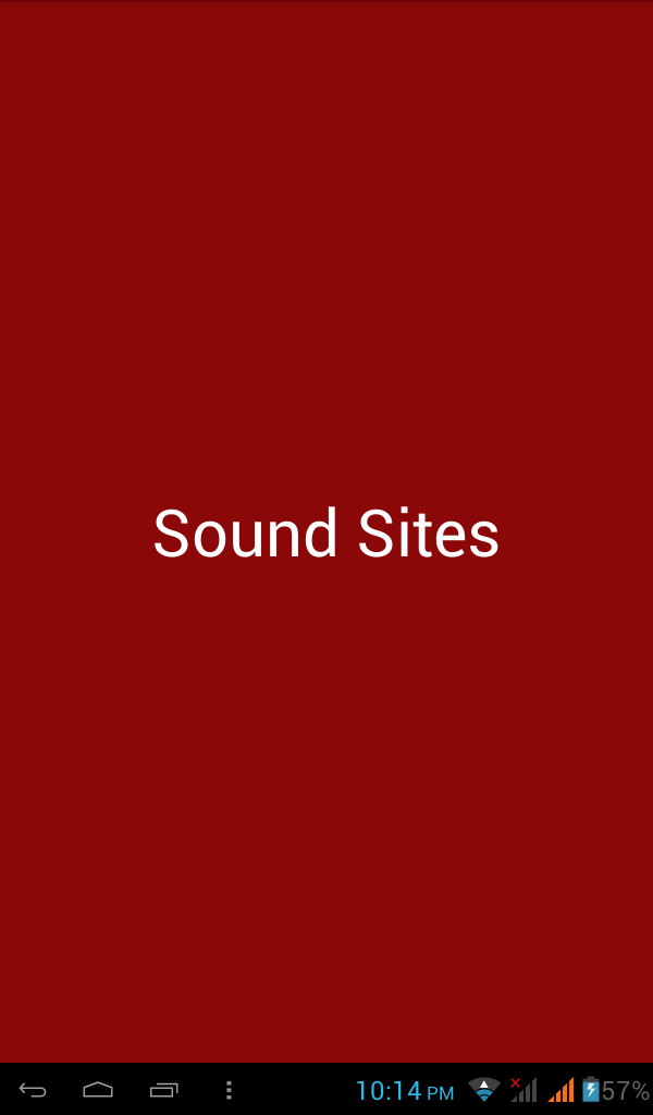 Sound Sites Screen 1
