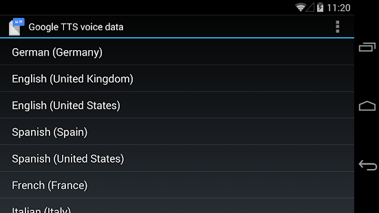 Google Text-to-Speech - screenshot thumbnail