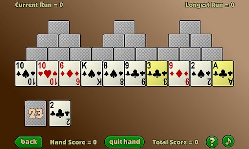 Android application TriPeaks Twelve screenshort