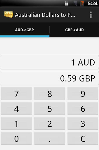 AUD to GBP Converter