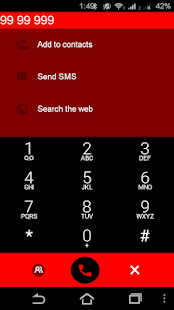 Exdialer Theme MateriaL Red