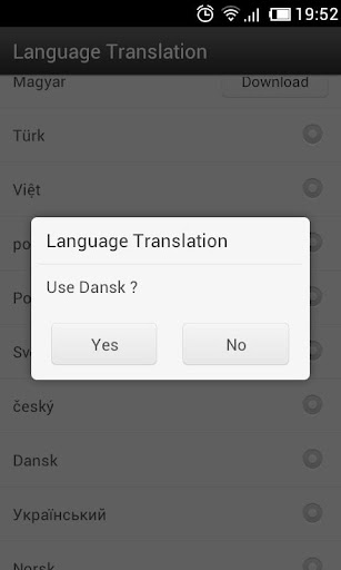 Danish Language GOWeatherEX