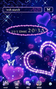 幻想主題 紫色霓虹心(圖1)-速報App