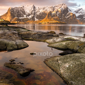 Lofoten Sunrise by Mike Woodford - Landscapes Waterscapes