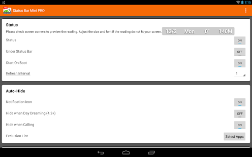 Status Bar Mini PRO Apk 1.0.118