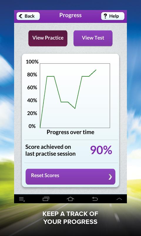 Motorcycle Theory Test UK -DTS Screen 3