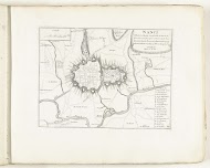 Plattegrond van Nancy, ca. 1702