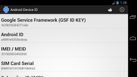 Android Device ID - screenshot thumbnail