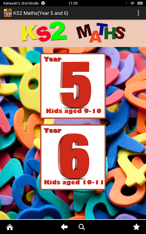 Android application Key Stage 2(KS2) Maths-Yr 5/6 screenshort