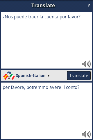 Spanish-Italian Translator