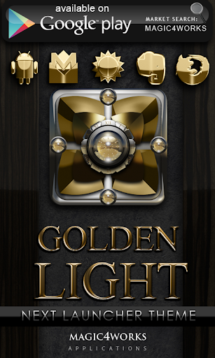 【免費個人化App】Poweramp skin Golden Light-APP點子