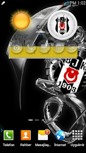 How to install Cnk's Beşiktaş Clock UCCW Skin patch 1.0.9 apk for android
