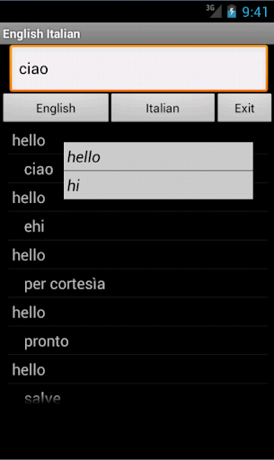 English Italian Dictionary