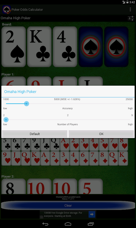 Poker Odds Calculator Pokerstars Free