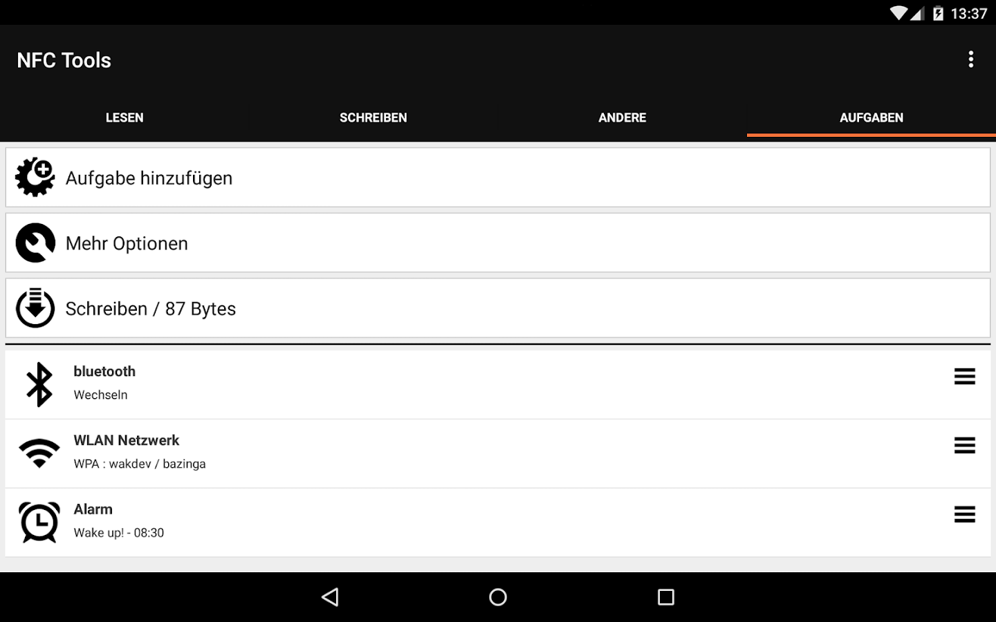 NFC Tools AndroidApps auf Google Play
