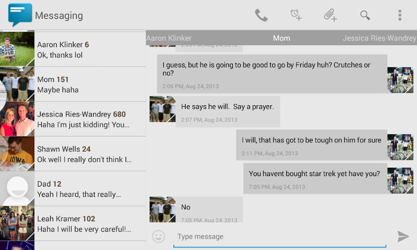 Sliding Messaging Pro Screen 2
