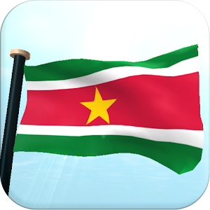 Suriname Flag 3D Wallpaper