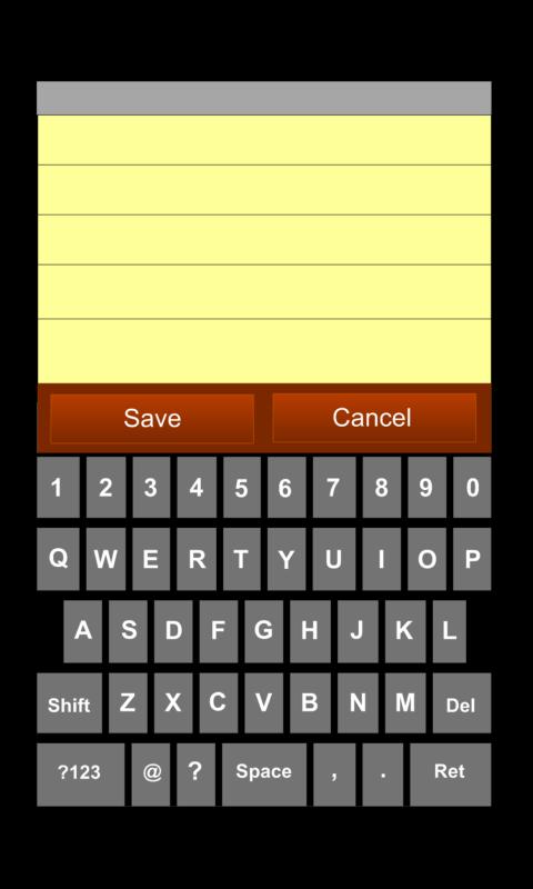 Android application Real AlphaNumeric Keyboard screenshort