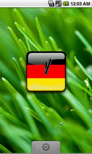 Deutschland Flag Clock Widget