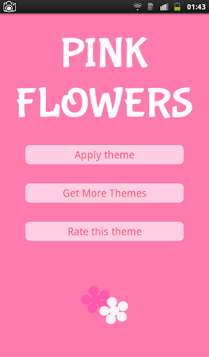 Pink Flowers Keyboard Theme