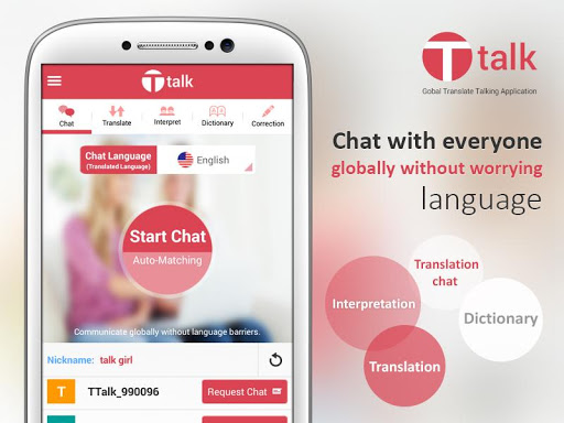 Ttalk-Translate Chat Interpret