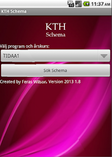 KTH Schema Screenshots 2