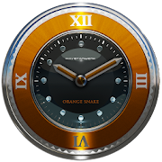 orange snake clock widget