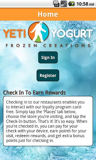 Yeti Yogurt Rewards
