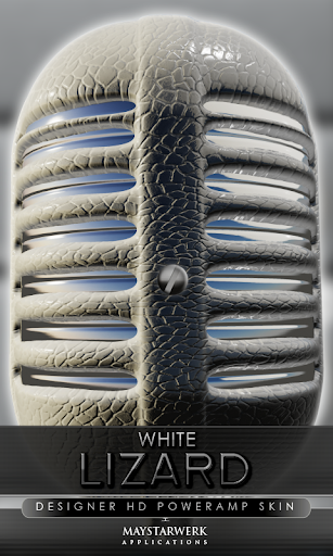 Poweramp skin white lizard