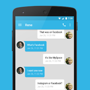 EvolveSMS Theme Blue Material.apk 5.5.4
