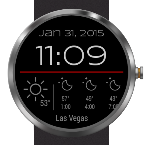 Weather for Bokeh Watch Face Screen 2