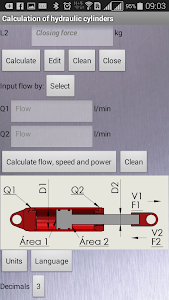 Hydraulic Cylinder Calculator screenshot 2