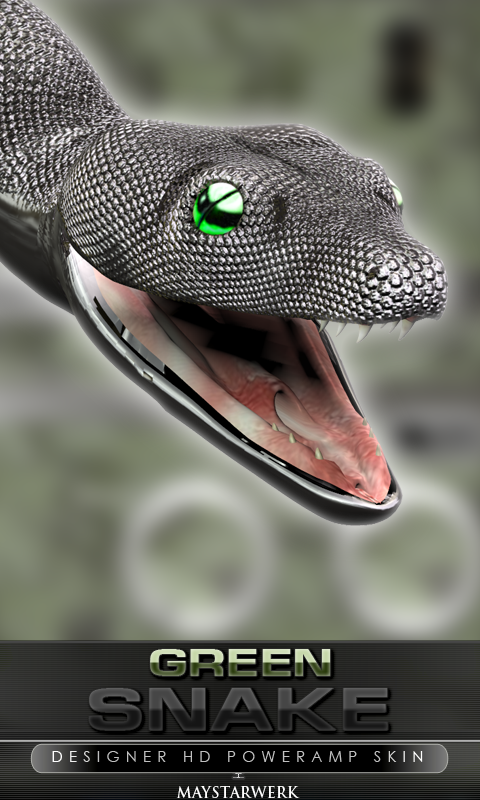 poweramp skin green snake Screen 1