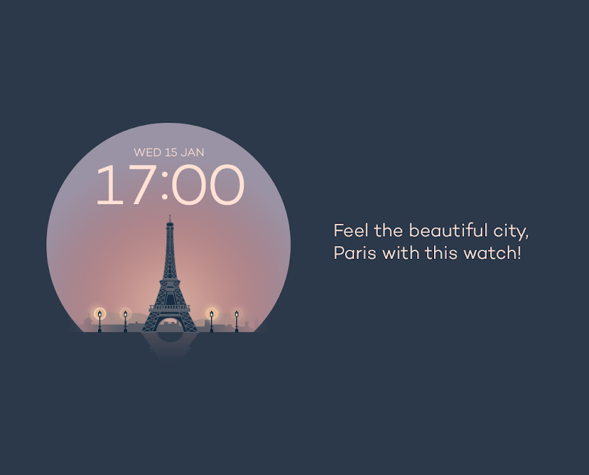 Paris watchface by Sol Screen 2