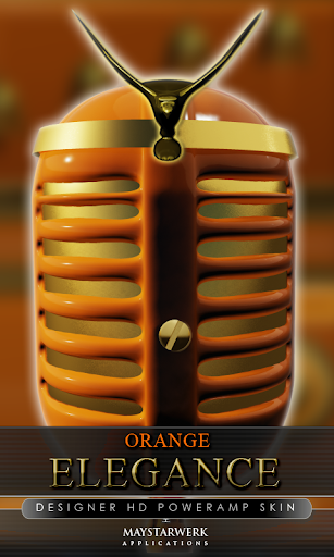 elegance poweramp skin orange