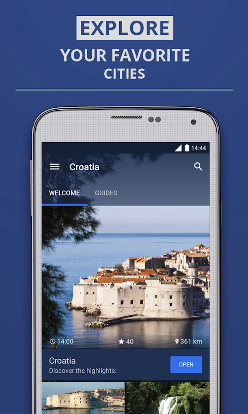 Android application Croatia Premium Guide screenshort