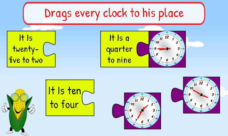 Tell Time for Kids First Grade - Android Apps on Google Play