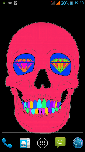 Rave Skull Live Wallpaper